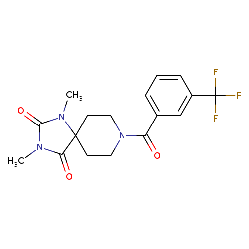 1,3-dimethyl-8-[3-(trifluoromethyl)benzoyl]-1,3,8-triazaspiro[4.5]decane-2,4-dione