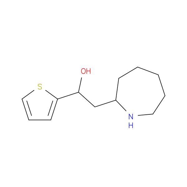 2-(azepan-2-yl)-1-(thiophen-2-yl)ethan-1-ol