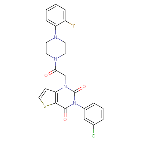 3-(3-chlorophenyl)-1-{2-[4-(2-fluorophenyl)piperazin-1-yl]-2-oxoethyl}-1H,2H,3H,4H-thieno[3,2-d]pyrimidine-2,4-dione