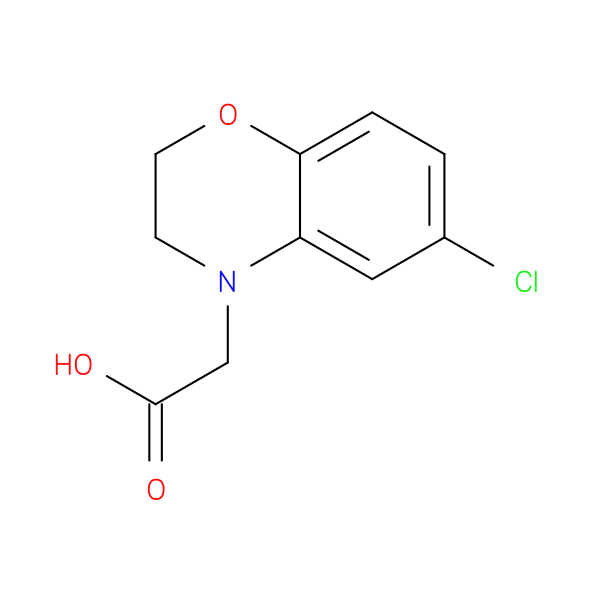 2-(6-Chloro-3,4-dihydro-2H-1,4-benzoxazin-4-yl)acetic acid