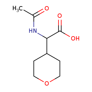 2H-Pyran-4-acetic acid, α-(acetylamino)tetrahydro-