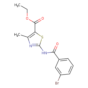ethyl 2-(3-bromobenzamido)-4-methyl-1,3-thiazole-5-carboxylate