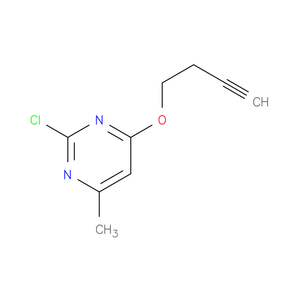 4-(But-3-yn-1-yloxy)-2-chloro-6-methylpyrimidine