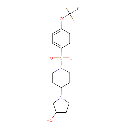 1-{1-[4-(trifluoromethoxy)benzenesulfonyl]piperidin-4-yl}pyrrolidin-3-ol