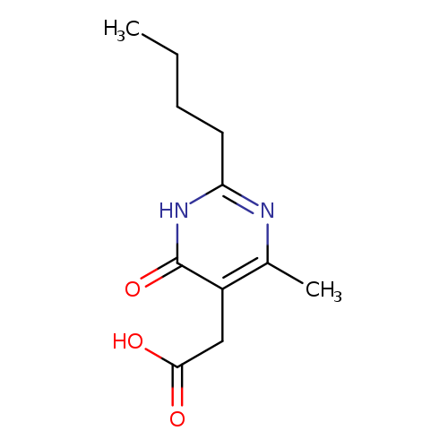 2-BUTYL-1,6-DIHYDRO-4-METHYL-6-OXO-5-PYRIMIDINEACETIC ACID