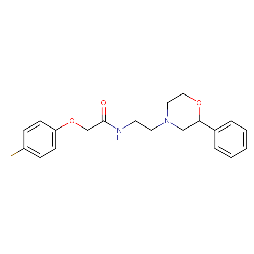 2-(4-fluorophenoxy)-N-[2-(2-phenylmorpholin-4-yl)ethyl]acetamide