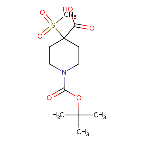 1-[(tert-butoxy)carbonyl]-4-methanesulfonylpiperidine-4-carboxylic acid