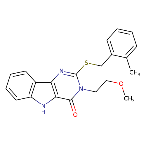 3-(2-methoxyethyl)-2-{[(2-methylphenyl)methyl]sulfanyl}-3H,4H,5H-pyrimido[5,4-b]indol-4-one