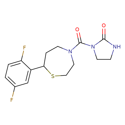 1-[7-(2,5-difluorophenyl)-1,4-thiazepane-4-carbonyl]imidazolidin-2-one