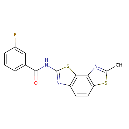 3-fluoro-N-{11-methyl-3,10-dithia-5,12-diazatricyclo[7.3.0.0^{2,6}]dodeca-1(9),2(6),4,7,11-pentaen-4-yl}benzamide