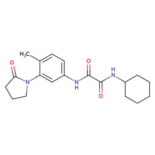 N'-cyclohexyl-N-[4-methyl-3-(2-oxopyrrolidin-1-yl)phenyl]ethanediamide