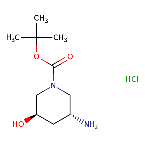 tert-butyl rac-(3R,5R)-3-amino-5-hydroxy-1-piperidinecarboxylate hydrochloride