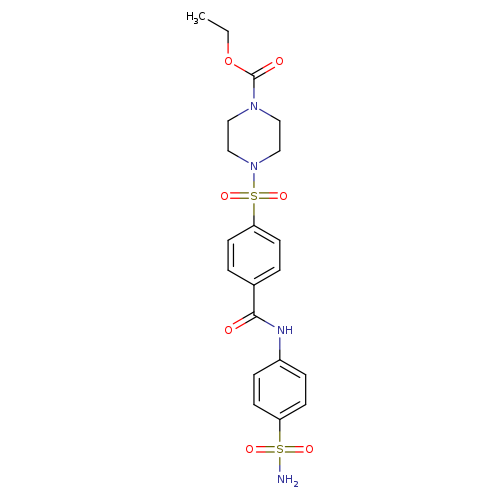 ethyl 4-{4-[(4-sulfamoylphenyl)carbamoyl]benzenesulfonyl}piperazine-1-carboxylate