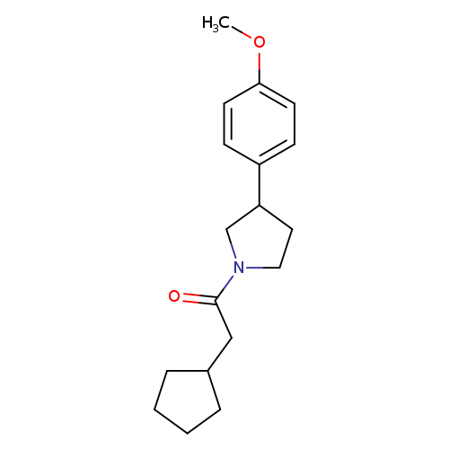 2-cyclopentyl-1-[3-(4-methoxyphenyl)pyrrolidin-1-yl]ethan-1-one