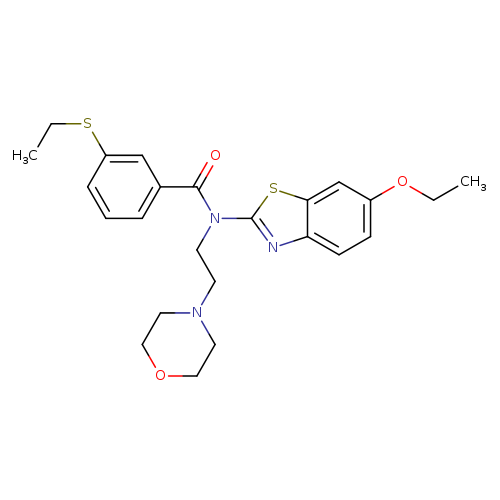 N-(6-ethoxy-1,3-benzothiazol-2-yl)-3-(ethylsulfanyl)-N-[2-(morpholin-4-yl)ethyl]benzamide