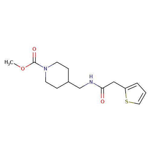 methyl 4-{[2-(thiophen-2-yl)acetamido]methyl}piperidine-1-carboxylate