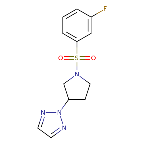 2-[1-(3-fluorobenzenesulfonyl)pyrrolidin-3-yl]-2H-1,2,3-triazole