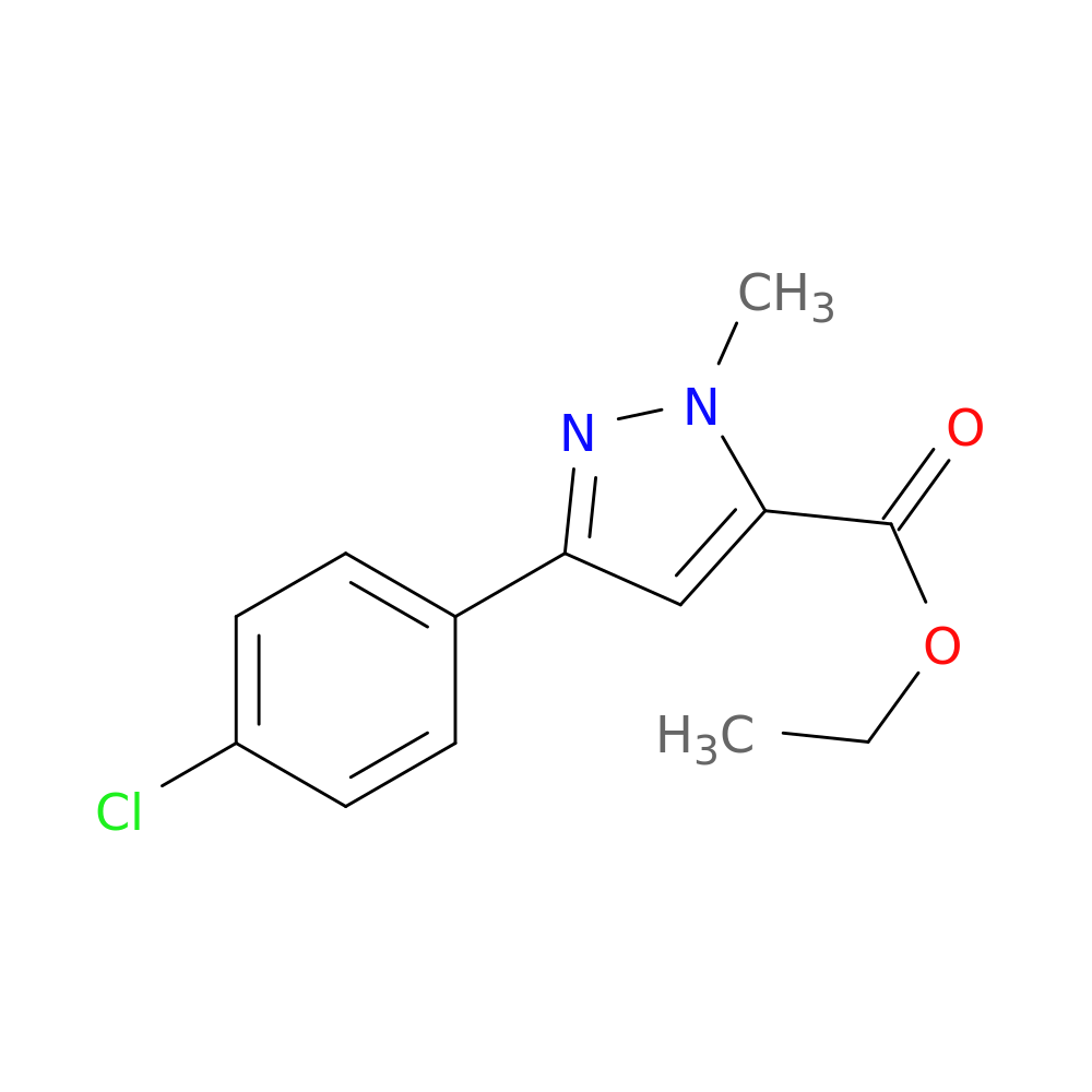 Ethyl 3-(4-chlorophenyl)-1-methyl-1H-pyrazole-5-carboxylate