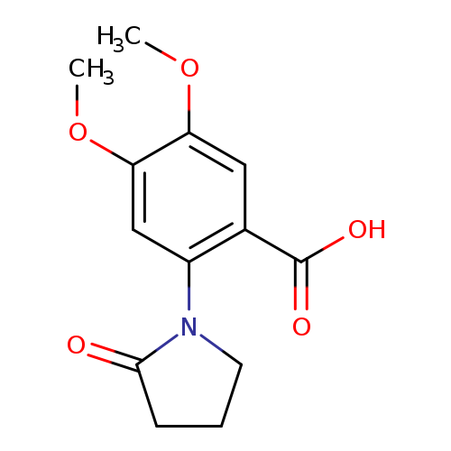 4,5-Dimethoxy-2-(2-oxopyrrolidin-1-yl)benzoic acid