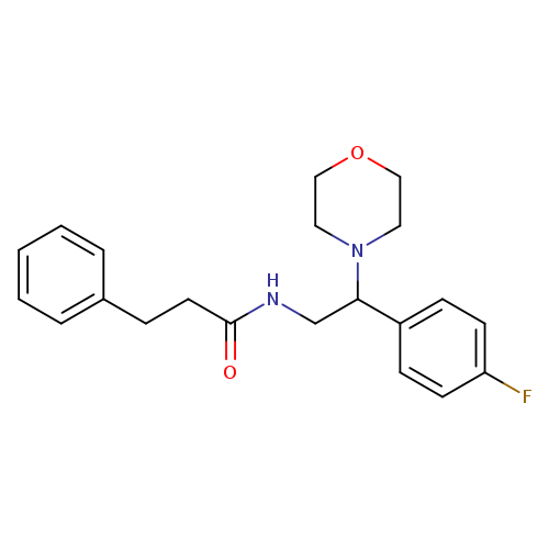 N-[2-(4-fluorophenyl)-2-(morpholin-4-yl)ethyl]-3-phenylpropanamide