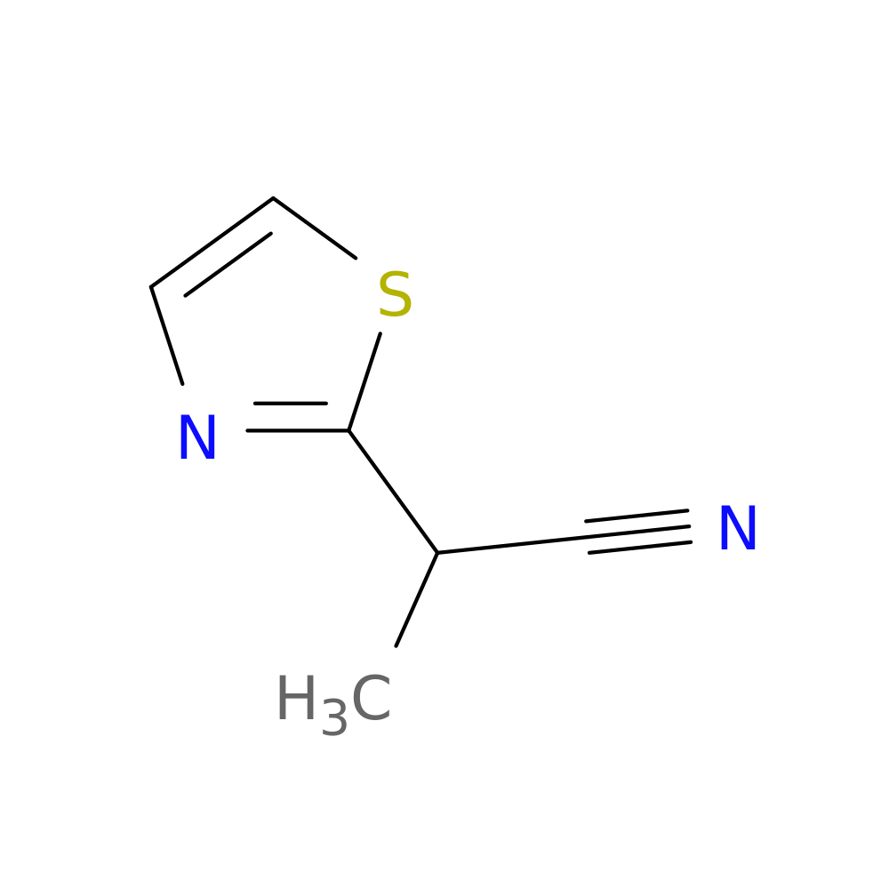 2-(1,3-thiazol-2-yl)propanenitrile