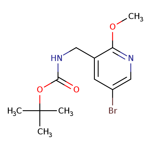 tert-Butyl((5-bromo-2-methoxypyridin-3-yl)methyl)carbamate