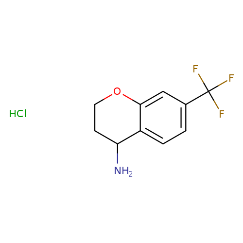 2H-1-Benzopyran-4-amine, 3,4-dihydro-7-(trifluoromethyl)-, hydrochloride (1:1)