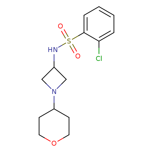 2-chloro-N-[1-(oxan-4-yl)azetidin-3-yl]benzene-1-sulfonamide