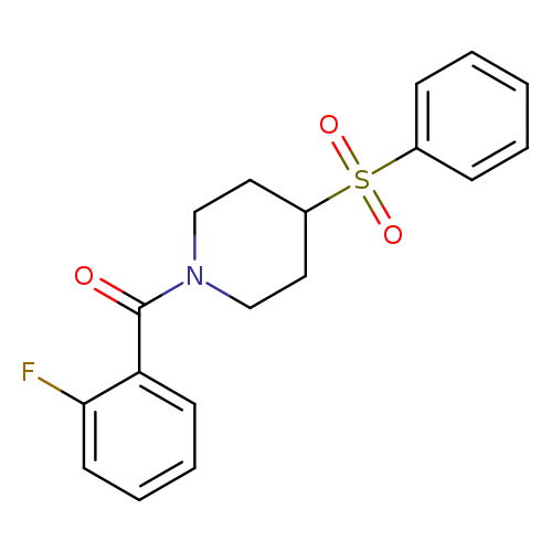 4-(benzenesulfonyl)-1-(2-fluorobenzoyl)piperidine