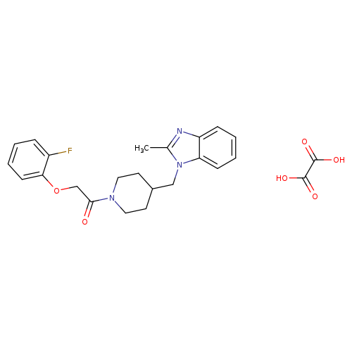 2-(2-fluorophenoxy)-1-{4-[(2-methyl-1H-1,3-benzodiazol-1-yl)methyl]piperidin-1-yl}ethan-1-one; oxalic acid
