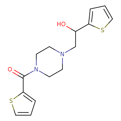 1-(thiophen-2-yl)-2-[4-(thiophene-2-carbonyl)piperazin-1-yl]ethan-1-ol
