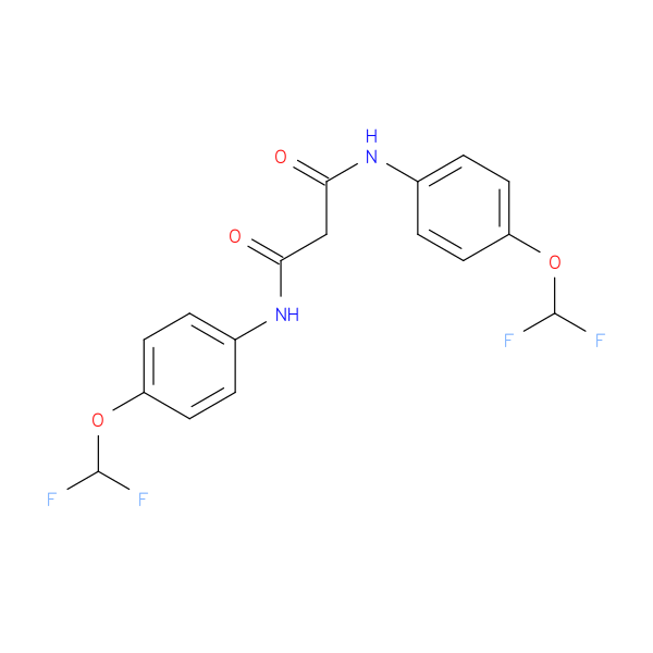N,N'-bis[4-(difluoromethoxy)phenyl]propanediamide