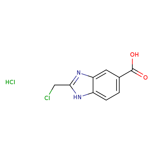 2-(Chloromethyl)-1H-1,3-benzodiazole-5-carboxylic acid hydrochloride