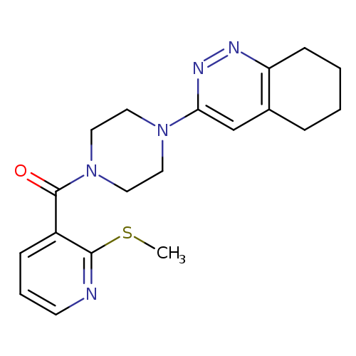 3-{4-[2-(methylsulfanyl)pyridine-3-carbonyl]piperazin-1-yl}-5,6,7,8-tetrahydrocinnoline