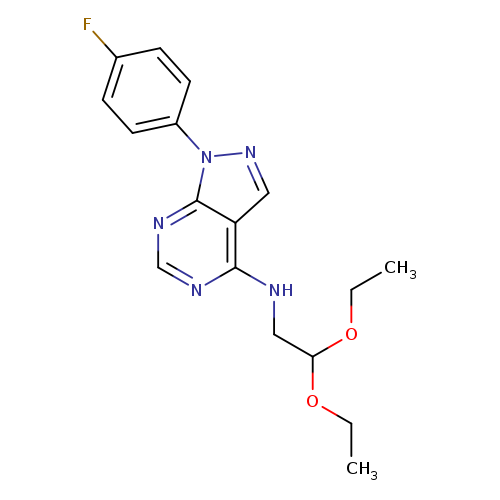 N-(2,2-diethoxyethyl)-1-(4-fluorophenyl)-1H-pyrazolo[3,4-d]pyrimidin-4-amine
