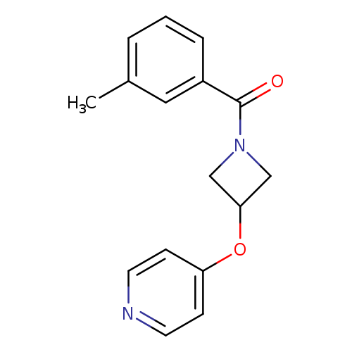 4-{[1-(3-methylbenzoyl)azetidin-3-yl]oxy}pyridine