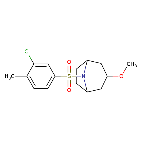 8-(3-chloro-4-methylbenzenesulfonyl)-3-methoxy-8-azabicyclo[3.2.1]octane