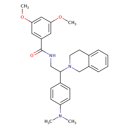N-{2-[4-(dimethylamino)phenyl]-2-(1,2,3,4-tetrahydroisoquinolin-2-yl)ethyl}-3,5-dimethoxybenzamide