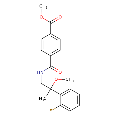 methyl 4-{[2-(2-fluorophenyl)-2-methoxypropyl]carbamoyl}benzoate