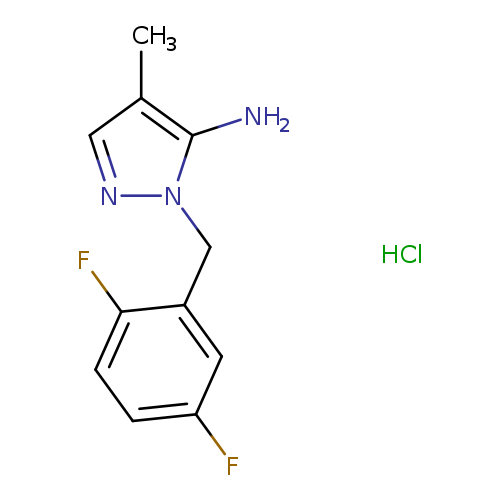 1-[(2,5-difluorophenyl)methyl]-4-methyl-1H-pyrazol-5-amine hydrochloride