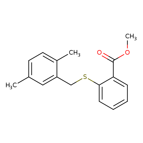 methyl 2-{[(2,5-dimethylphenyl)methyl]sulfanyl}benzoate