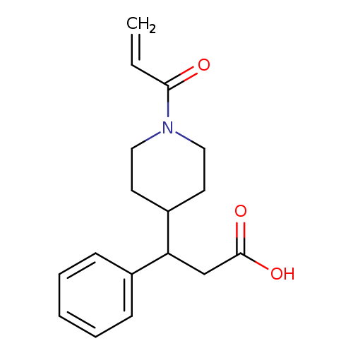 3-phenyl-3-[1-(prop-2-enoyl)piperidin-4-yl]propanoic acid