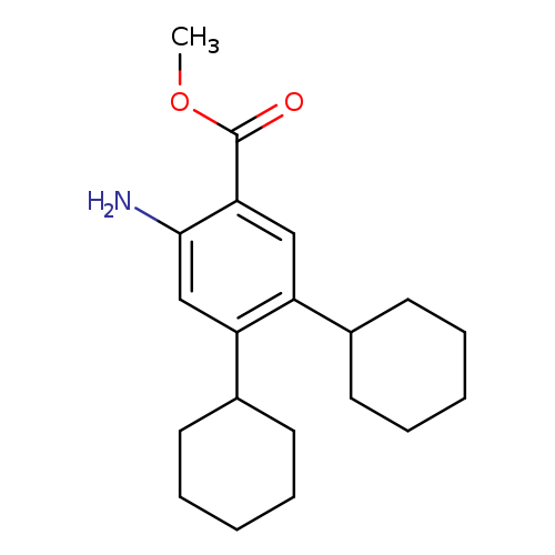 methyl 2-amino-4,5-dicyclohexylbenzoate