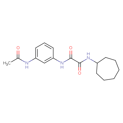 N'-cycloheptyl-N-(3-acetamidophenyl)ethanediamide