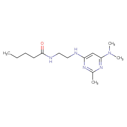 N-(2-{[6-(dimethylamino)-2-methylpyrimidin-4-yl]amino}ethyl)pentanamide