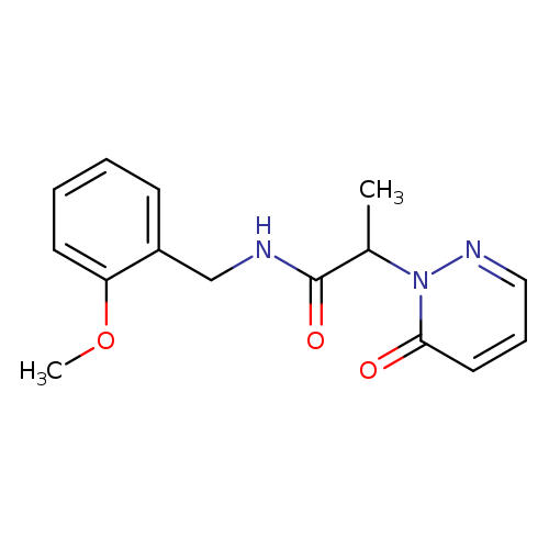 N-[(2-methoxyphenyl)methyl]-2-(6-oxo-1,6-dihydropyridazin-1-yl)propanamide