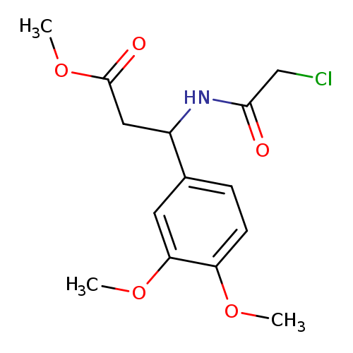 methyl3-(2-chloroacetamido)-3-(3,4-dimethoxyphenyl)propanoate