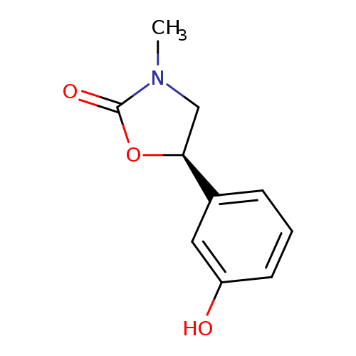 2-Oxazolidinone,5-(3-hydroxyphenyl)-3-methyl-, (R)- (9CI)