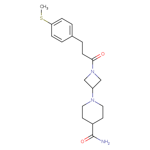 1-(1-{3-[4-(methylsulfanyl)phenyl]propanoyl}azetidin-3-yl)piperidine-4-carboxamide