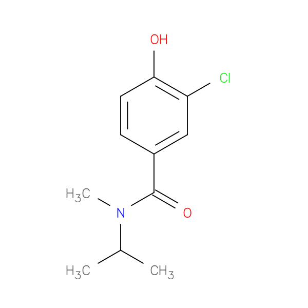 3-chloro-4-hydroxy-N-methyl-N-(propan-2-yl)benzamide